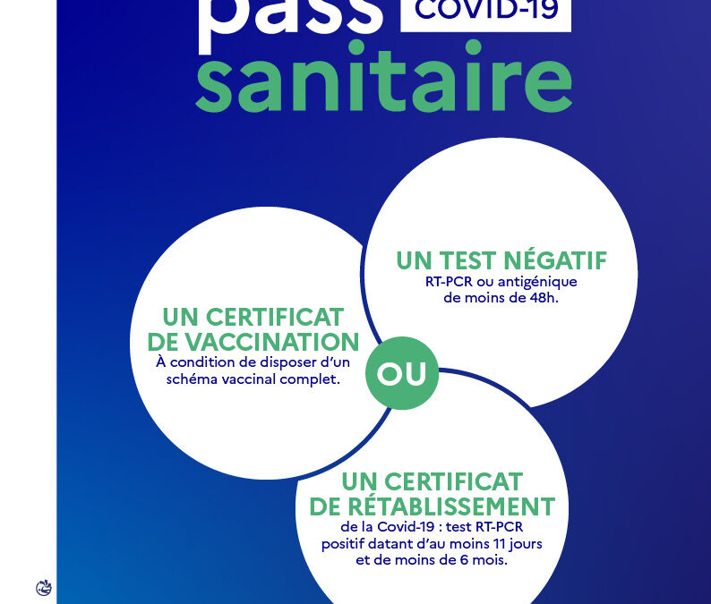Pass sanitaire en vigueur